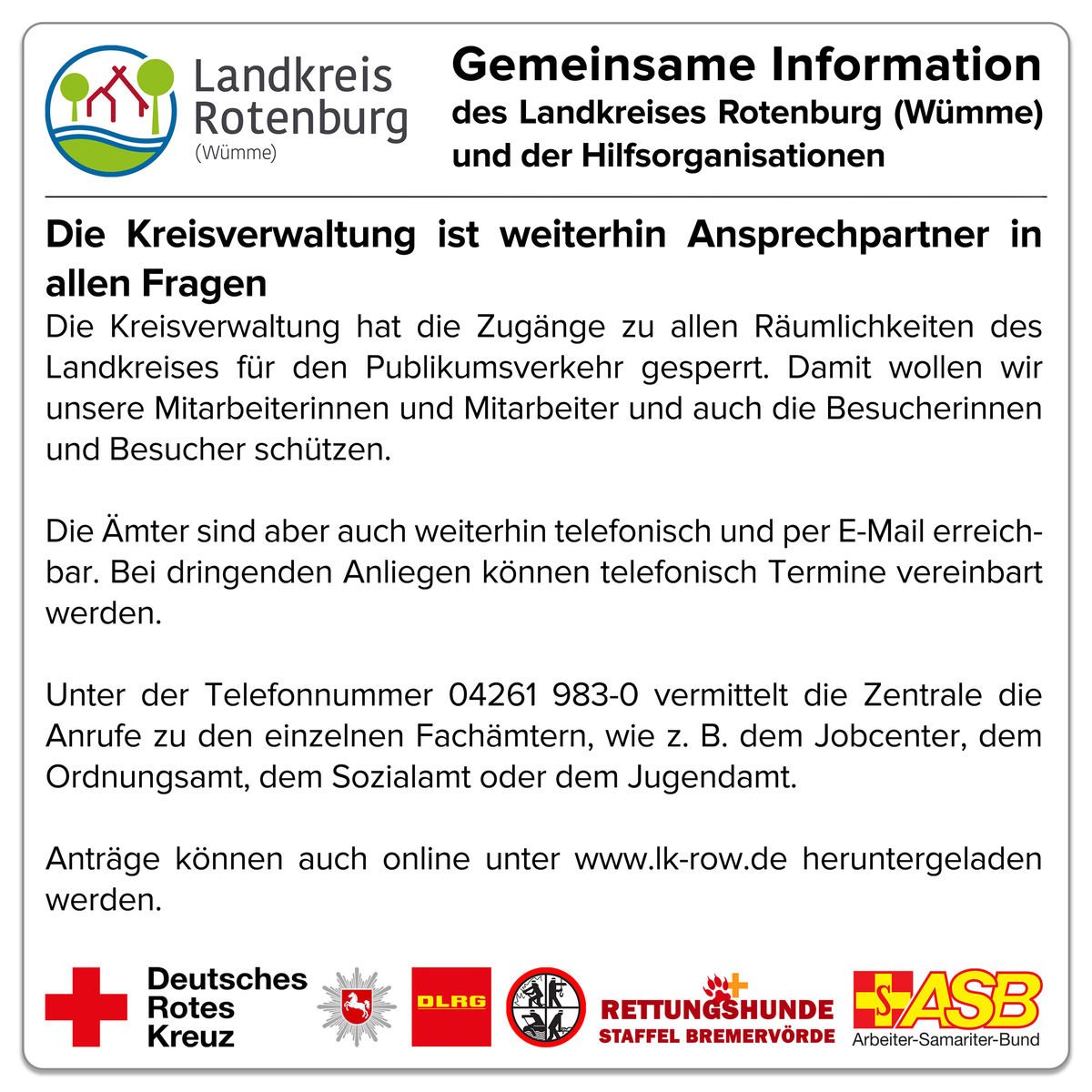 lkhiorg grafik Die Kreisverwaltung ist weiterhin Ansprechpartner in allen Fragen